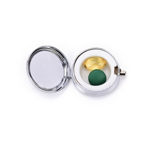 Round Metal Pill Box for Promotional With Custom logo