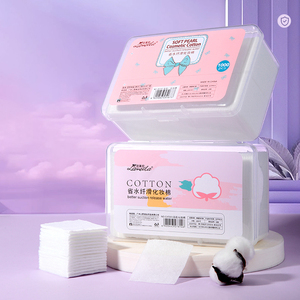 LMLTOP, venta al por mayor, 1000 Uds., almohadillas desechables de algodón no tejido para desmaquillador de uñas faciales, almohadilla cosmética fina para Spa - Product Image 6