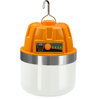 Projecteur de camping portable, étanche IPX5, rechargeable par USB-C, lumière LED avec lumière du jour 5000K, longue durée et faisceau puissant