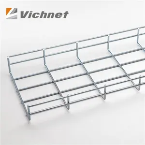 Cable Tray Supplier Vichnet Nickel Plated New Style Wire Mesh Cable Tray EZ Galvanized Steel Cable Tray For Cable Management