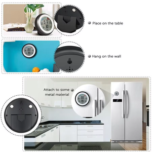 Màn hình cảm ứng thông minh trong nhà Nhiệt kế kỹ thuật số ẩm kế với nhựa max min nhiệt độ độ ẩm ghi nhiệt ẩm kế - Product Image 5