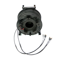 Carrete de Cable de Fibra Óptica Portátil de 100M 200M con Conectores FC ST LC Preterminados, Cable de Conexión TPU para Despliegue en Campo al Aire Libre