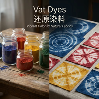 Colorant Indigo en Pot à 94% de Pureté et de Profondeur de Couleur, Non Soluble dans l'Eau, Très Vendu, pour Teinture de Tissus Mélange Coton Polyester XCWY