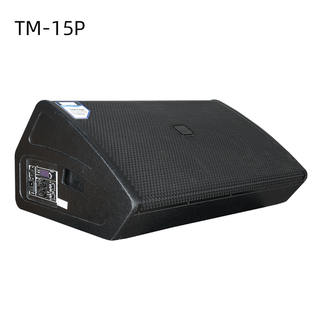 TM-15P Professional 15 Inch Active Stage Monitor Speaker 1300W Powered Floor Wedge Loudspeaker with Built-in DSP
