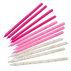 Venta al por mayor pastel <span class=keywords><strong>de</strong></span> cumpleaños embalaje para hornear lápiz <span class=keywords><strong>de</strong></span> hilo dorado largo y vela <span class=keywords><strong>de</strong></span> fiesta con purpurina para Navidad y cumpleaños - Product Image 1