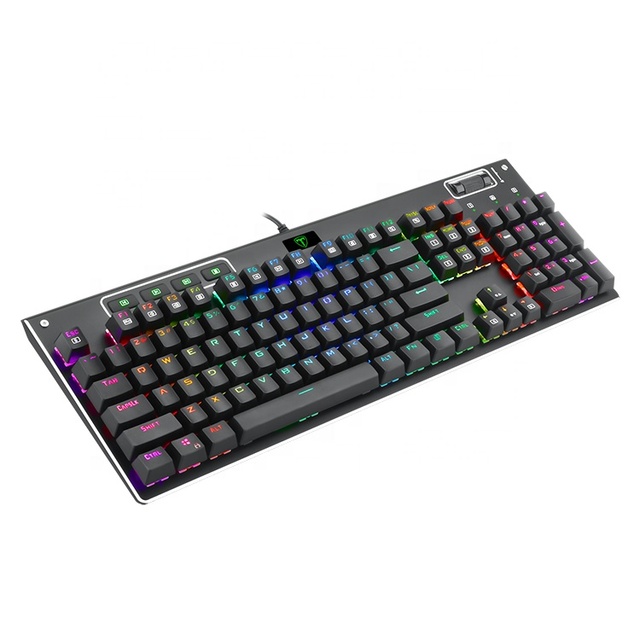 Compact Hot Mechanical Gaming Keyboard RGB Led Backlit Wired Keyboard for windows Laptop Pc