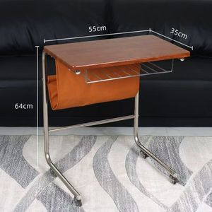 Mobiele bank aan de zijkant, kleine tafel, eenvoudige slaapkamerbank, mini met wielen, bijzettafel, <span class=keywords><strong>computer</strong></span>-nachtkastje - Product Image 6