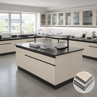 Panneaux stratifiés compacts HPL OEM pour bureaux d'écoles, hôpitaux, hôtels, plans de travail de laboratoire, casiers et panneaux de décoration murale (imperméables)