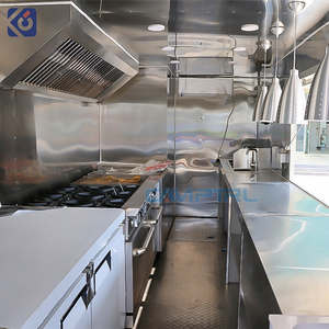 BBQ thực phẩm Trailer nhượng Bộ xe tải thực phẩm với nhà bếp đầy đủ nhà hàng di động <span class=keywords><strong>Pizza</strong></span> Kebab bán lẻ giỏ hàng với hiên và phòng tắm - Product Image 6