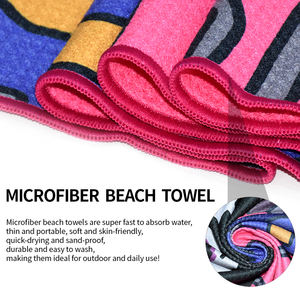 <span class=keywords><strong>Serviette</strong></span> <span class=keywords><strong>de</strong></span> <span class=keywords><strong>plage</strong></span> extra large <span class=keywords><strong>de</strong></span> haute qualité au design tropical, imprimée sur mesure, couleur estivale, GRS REPT, en microfibre gaufrée - Product Image 3