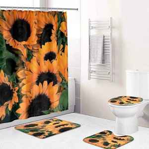 Impression personnalisée <span class=keywords><strong>de</strong></span> <span class=keywords><strong>rideau</strong></span> <span class=keywords><strong>de</strong></span> <span class=keywords><strong>douche</strong></span> à fleurs impression hôtel <span class=keywords><strong>rideau</strong></span> <span class=keywords><strong>de</strong></span> <span class=keywords><strong>douche</strong></span> tournesol imperméable ensemble <span class=keywords><strong>de</strong></span> <span class=keywords><strong>rideau</strong></span> <span class=keywords><strong>de</strong></span> <span class=keywords><strong>douche</strong></span> 4 pièces - Product Image 5