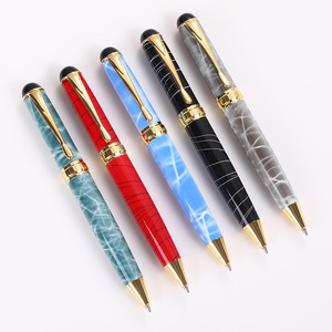 Sang trọng nặng bóng bút màu đỏ băng đá cẩm thạch kim loại bút màu xám crack bút đầy màu sắc - Product Image 4