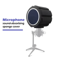 Filtro Pop Profesional de Espuma, Pantalla Acústica de Aislamiento de Sonido, Cubierta de Bola para Micrófono de Grabación en Estudio, Rayco MF-01