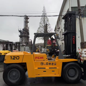 Montacargas diésel usados originales japoneses Komatsu/T-o-y-o-t-a/Mitsubishi TCM de 10/12/15/16/25 toneladas con elevador de mástil alto en venta - Product Image 5