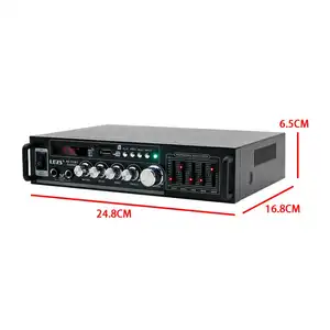 Amplificatori di potenza per auto domestici LDZS suono Surround a 2 canali telecomando USB FM Mini amplificatore Stereo digitale HIFI
