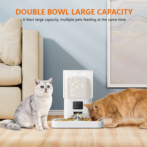 Nuevo alimentador inteligente personalizado para mascotas, versión WiFi, 6L, gran capacidad, Dosificación temporizada, gato, perro, carga automática opcional de plástico - Product Image 3