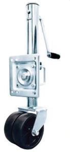 TOWKING Cric de <span class=keywords><strong>remorque</strong></span> pour bateau à fixation par boulons, capacité de 1500 lb, avec élévation de <span class=keywords><strong>10</strong></span> pouces et roues doubles de 6 pouces, cric latéral anti-vent - Product Image 2