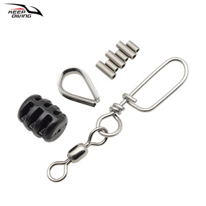 Mousqueton pivotant en acier inoxydable Keep Diving pour la pêche en bateau, la pêche à la traîne et les équipements de pêche terminale - Product Image 4