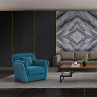 Fauteuil de salon moderne minimaliste en tissu, cadre en acier inoxydable, pieds en bois massif pour salon, salons de beauté, réception