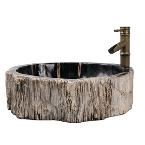 <span class=keywords><strong>Lavabo</strong></span> de Madera Fósil Natural de Forma Irregular, <span class=keywords><strong>Lavabo</strong></span> de Madera Petrificada - Product Image 2