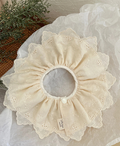 Mignon creux femme bébé bavoir écharpe Floral bébé bavoir dentelle bébé accessoires coréen enfants dentelle col - Product Image 6