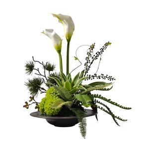<span class=keywords><strong>Décoration</strong></span> <span class=keywords><strong>de</strong></span> maison moderne minimaliste <span class=keywords><strong>de</strong></span> luxe avec fleurs artificielles et verdure, ornement pour salle d'exposition et salon - Product Image 4