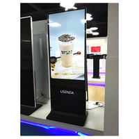 Kiosco Publicitario LCD Vertical con Pantalla Táctil de 55 Pulgadas para Interiores, Tótem Digital Android para Animación en Centros Comerciales