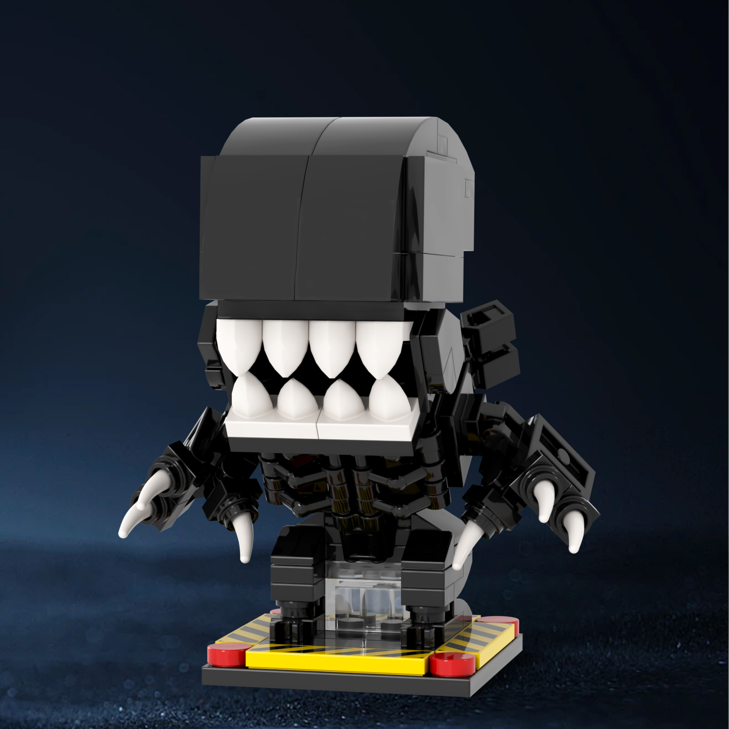 MOC7199 Horrible Movie MOC Square Head Bricks Xenomorph
