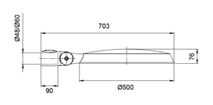 NEMA ZHAGA 포토셀 야외 <span class=keywords><strong>LED</strong></span> 가로등 알루미늄 바디 스마트 시티 솔루션 AC 전원 도로용 IP66 등급 EMC 인증 - Product Image 5