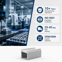 Bloc de support en alliage d'aluminium extrudé de précision moderne pour kit de quincaillerie de montage de rail de roulement de fenêtre coulissante et de porte