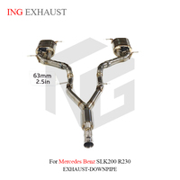 ING pour Mercedes Benz SLK200 R230 Catback Valvetronic tuyaux d'échappement en acier inoxydable avec silencieux de soupape pièces de Performance automatique