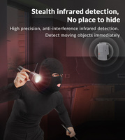 Module DVR de sécurité domestique sans fil longue portée avec double alarme, détecteur de mouvement PIR, fonctionnalités de sécurité, connectivité Wi-Fi