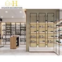 Vitrine de présentation minimaliste moderne pour magasin, îlot d'exposition, présentoir de cosmétiques, mobilier de magasin