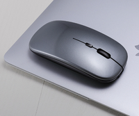 Souris sans fil optique OEM/ODM mini USB, ultra-fine, pratique, silencieuse, rechargeable, double mode, DPI réglable