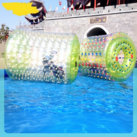 Vente flash : Rouleau aquatique gonflable pour enfants et adultes, balle roulante personnalisée en TPU utilisée dans les piscines, les lacs et les parcs d'attractions