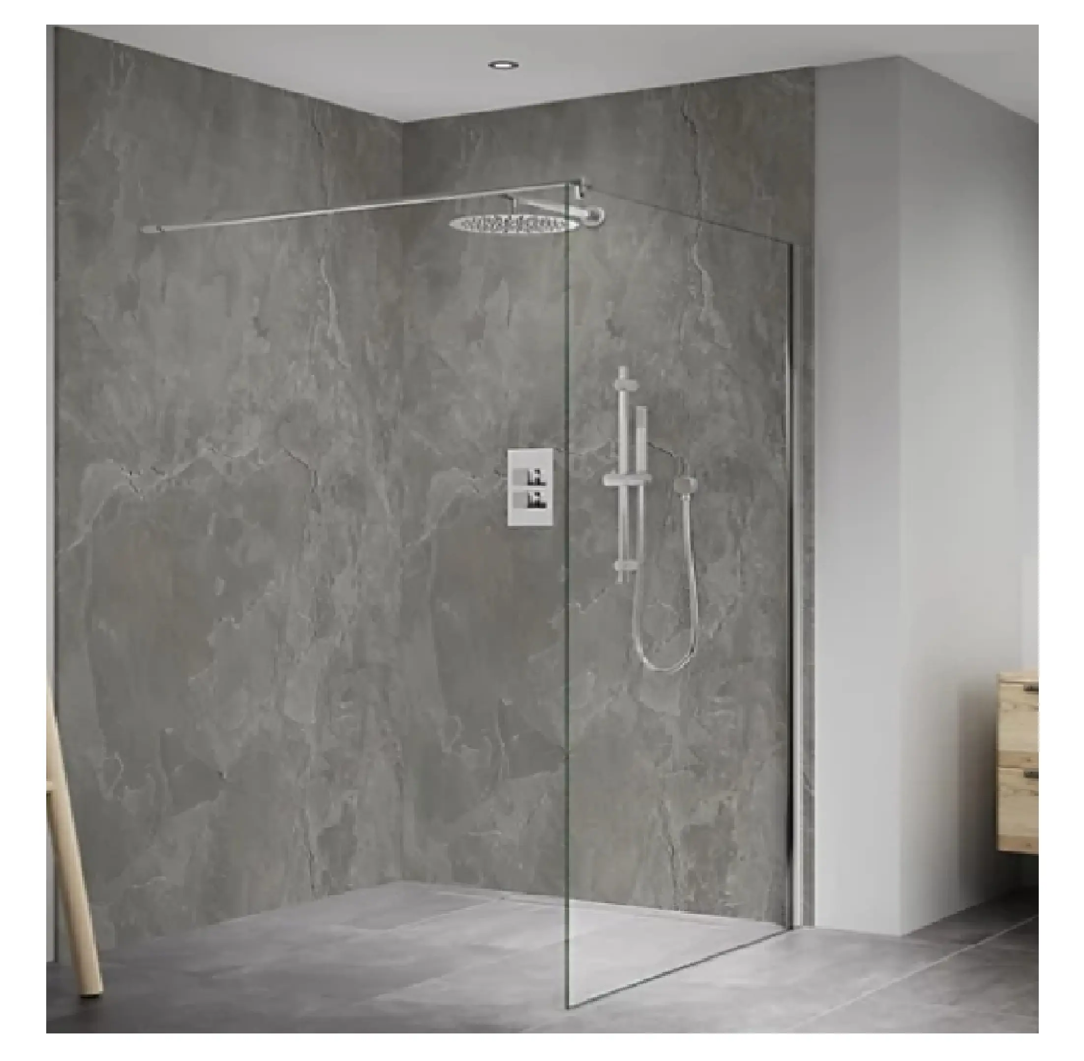Fabrika teşvik PVC mermer etkisi banyo levha 3mm UV sözlük duş kurulu duvar paneli kiremit değiştirme