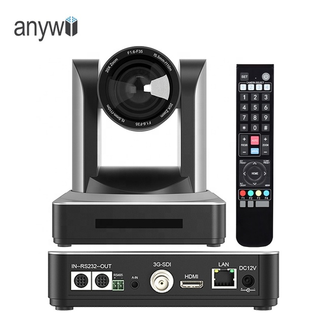 Anywii NDI PTZ Camera 30X-NDI Camera 3G-SDI LAN POE 1080P/60FPS Broadcast Live Streaming NDI Camera for Church Supports VMix OBS