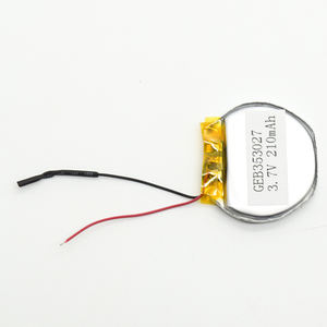 Rechargeable rounded shape Li-polímero polymer 3,7 v 353027, 210mAh Polymer ion lithium battery Battery lipo - Product Image 3