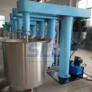 Industrial High Speed Electric Lift Disperse Liquid Mixer Agitator Paint Mixing Machine 3000W Overhead Stirrer