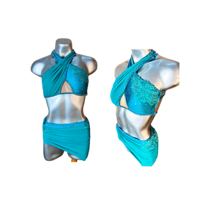 Leona Lyrical - Traje de Ballet para Adultos, Lujoso, Color Azul Marino, Nailon y Spandex, Ofrece Movimiento Elegante y Libre - Product Image 4