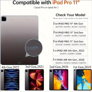 Funda para <span class=keywords><strong>iPad</strong></span> Air6 de <span class=keywords><strong>11</strong></span> pulgadas (Air 6, M2); <span class=keywords><strong>iPad</strong></span> Air (Air 4,5,10.9 pulgadas) <span class=keywords><strong>iPad</strong></span> <span class=keywords><strong>Pro</strong></span> de <span class=keywords><strong>11</strong></span> pulgadas (cuarta/tercera/segunda generación). - Product Image 5