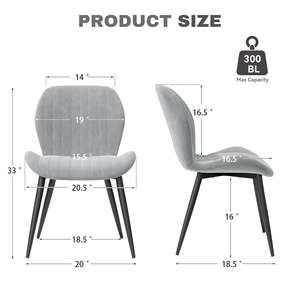 Silla de comedor elegante y con estilo con textura y estable sin tambalearse, duradera y resistente, rendimiento de alto costo para comedor en casa - Product Image 6