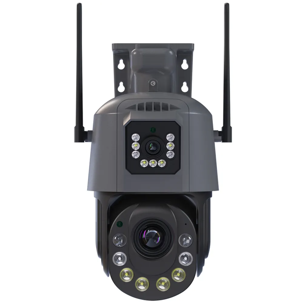 6MP Wifi Máy ảnh ống kính kép PTZ 36x Zoom hai cách âm thanh màu tầm nhìn ban đêm ngoài trời không thấm nước CCTV giám sát không dây IP Camera