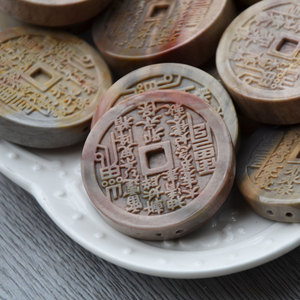 Natural Alashan Agate Carved Mountain <b>Spirit</b> Pendant Double Hole Themed Pendant For Jewelry Making Everyday Wear - Product Image 2
