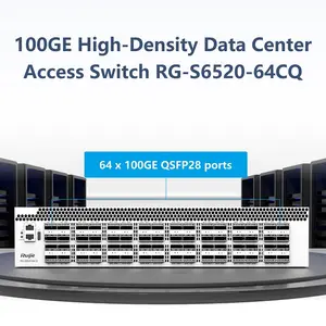 מתג גישה לכרטיסי פלאג-אין 100G בצפיפות גבוהה למרכז נתונים, תומך בכרטיסי קו 100G/40G/25GE, RG-S6510-4C