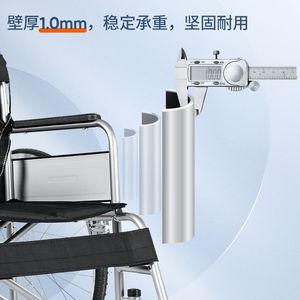 Manual Wheelchair Lightweight Folding Hand <b>Pushed</b> Mobility <b>Scooter</b> For Elderly Disabled - Product Image 4