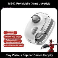 Manette de jeu mobile sans fil avec joystick, bouton programmable, échange d'équipement en un clic, contrôle intelligent du recul et vibration