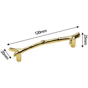 <b>Gold</b> Twig <b>Pulls</b> Branch Zinc Alloy Decorative Cabinet Wardrobe Furniture Door <b>Drawer</b> Knobs <b>Pulls</b> Handles Hardware - Product Image 1