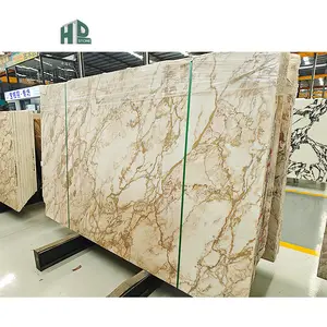Calacatta Gold Marble Stone Big Slabs Marble Stone 3200*1600*12mm Kitchen Dining Table Worktop