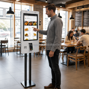 Kiosco <span class=keywords><strong>de</strong></span> Pago con Pantalla Táctil Todo en Uno <span class=keywords><strong>de</strong></span> 24/27/32 Pulgadas, Kiosco con Pantalla Táctil Capacitiva <span class=keywords><strong>de</strong></span> 15.6/18.5/21.5/23.8 Pulgadas con Soporte <span class=keywords><strong>de</strong></span> Piso - Product Image 4